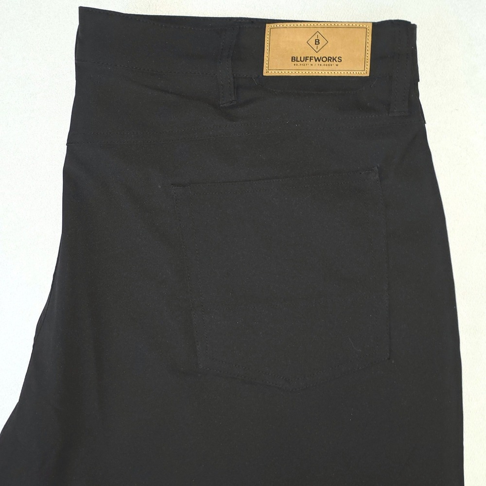 Bluffworks Ascender Chino Pants Mens Black Tech Performance Regular Fit‎ 40X32